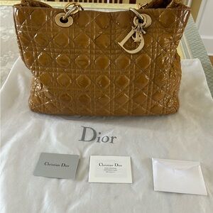 Dior Women's Brown Quilted Shoulder Bag